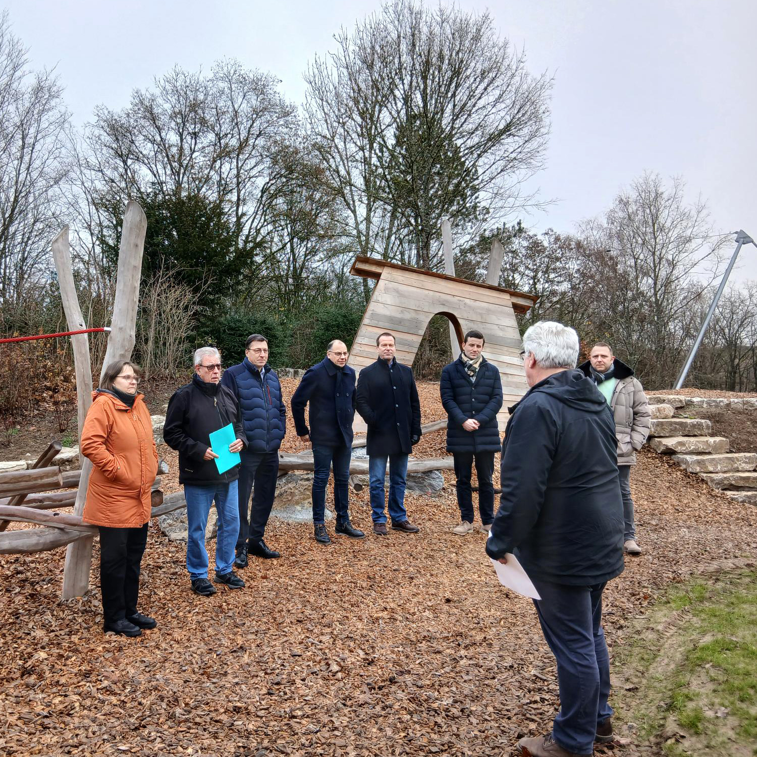 Dank an die Sponsoren auf dem Spielgelände