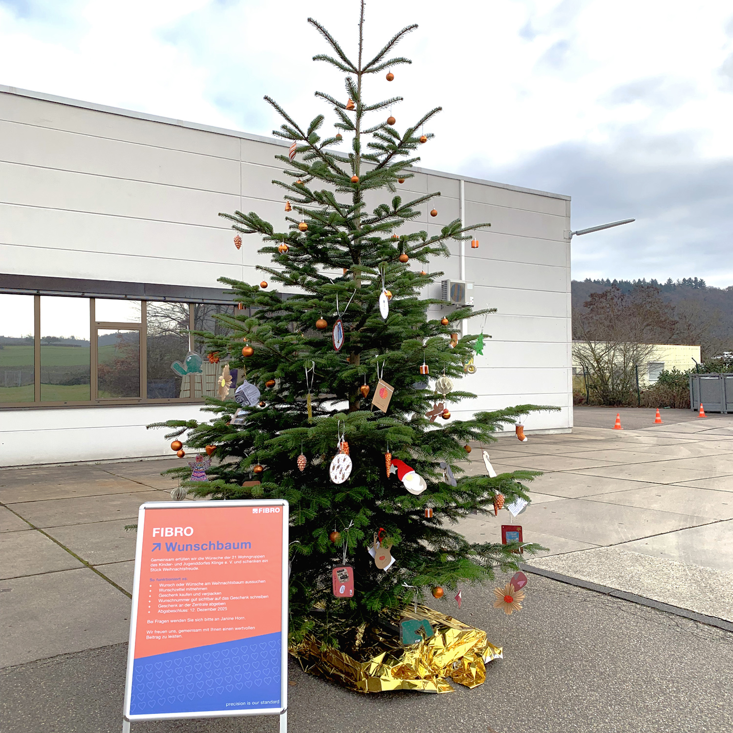 Wunschbaum bei der Firma FIBRO