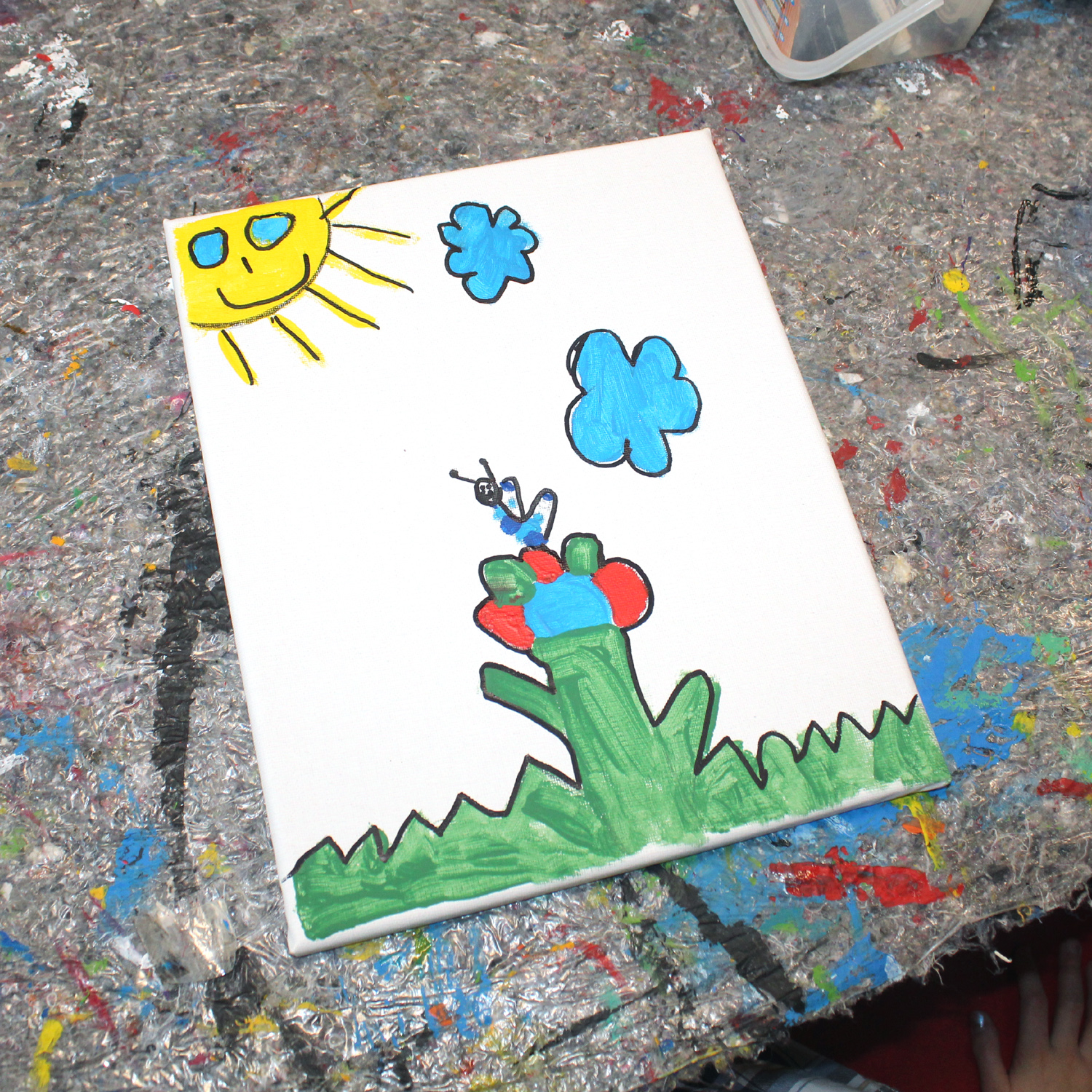 Kleine Kunstwerke aus der "Leinwandbilder-Werkstatt"