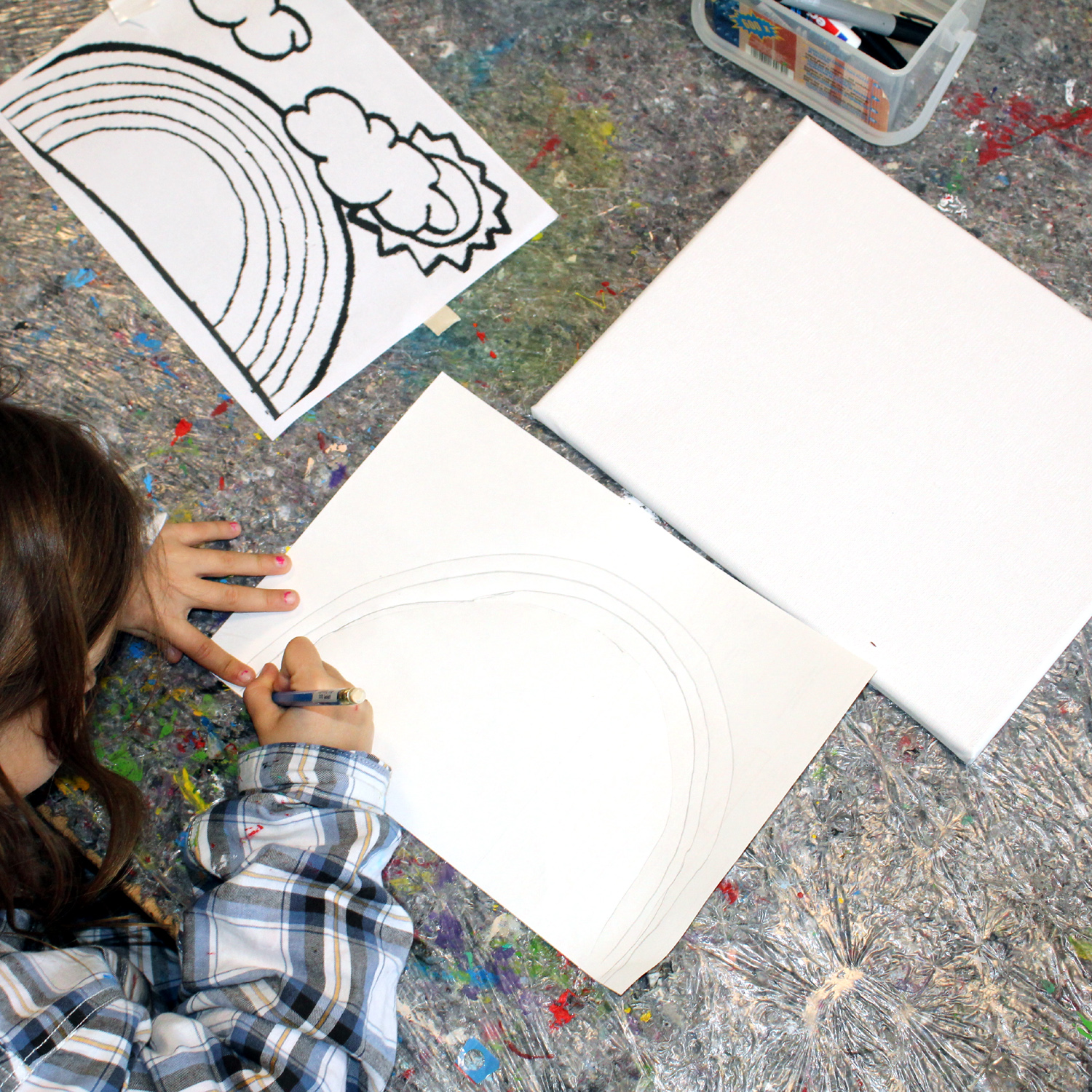 Kleine Kunstwerke aus der "Leinwandbilder-Werkstatt"