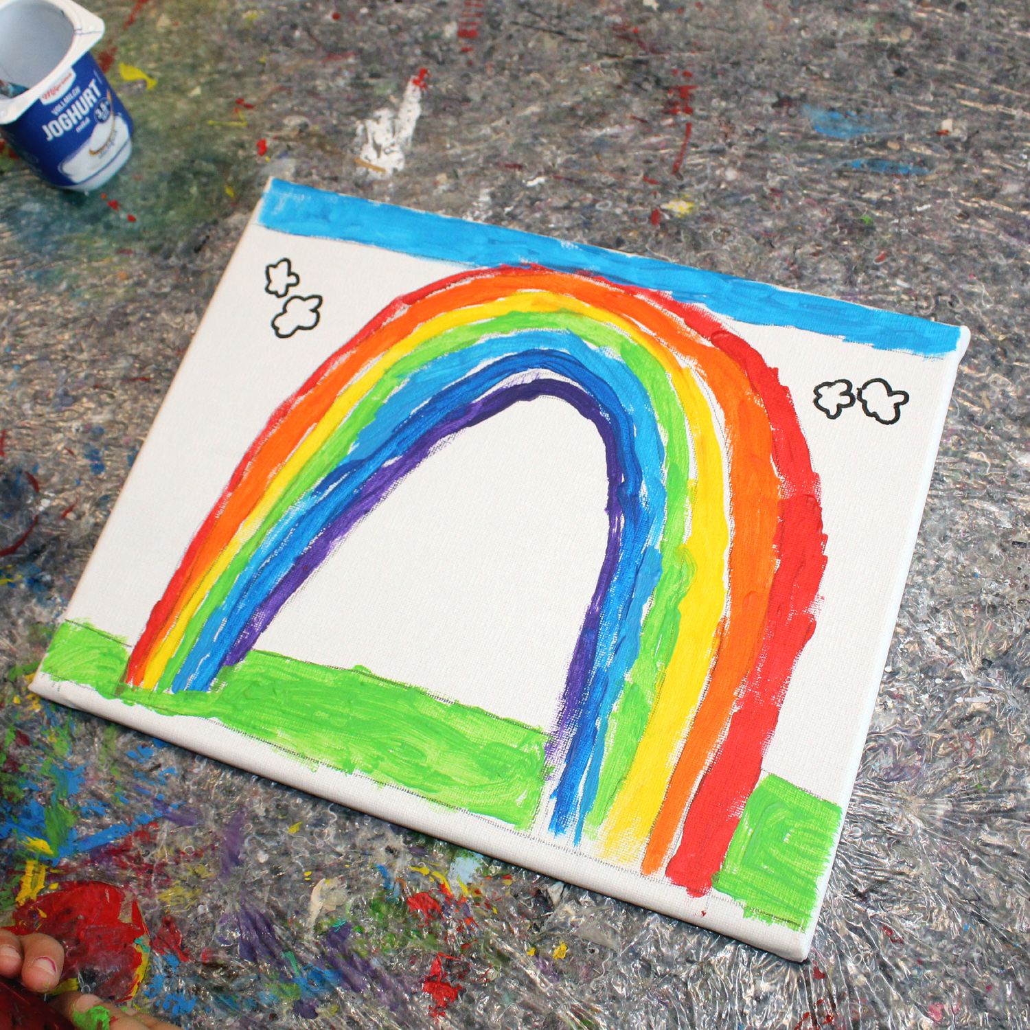 Kleine Kunstwerke aus der "Leinwandbilder-Werkstatt"