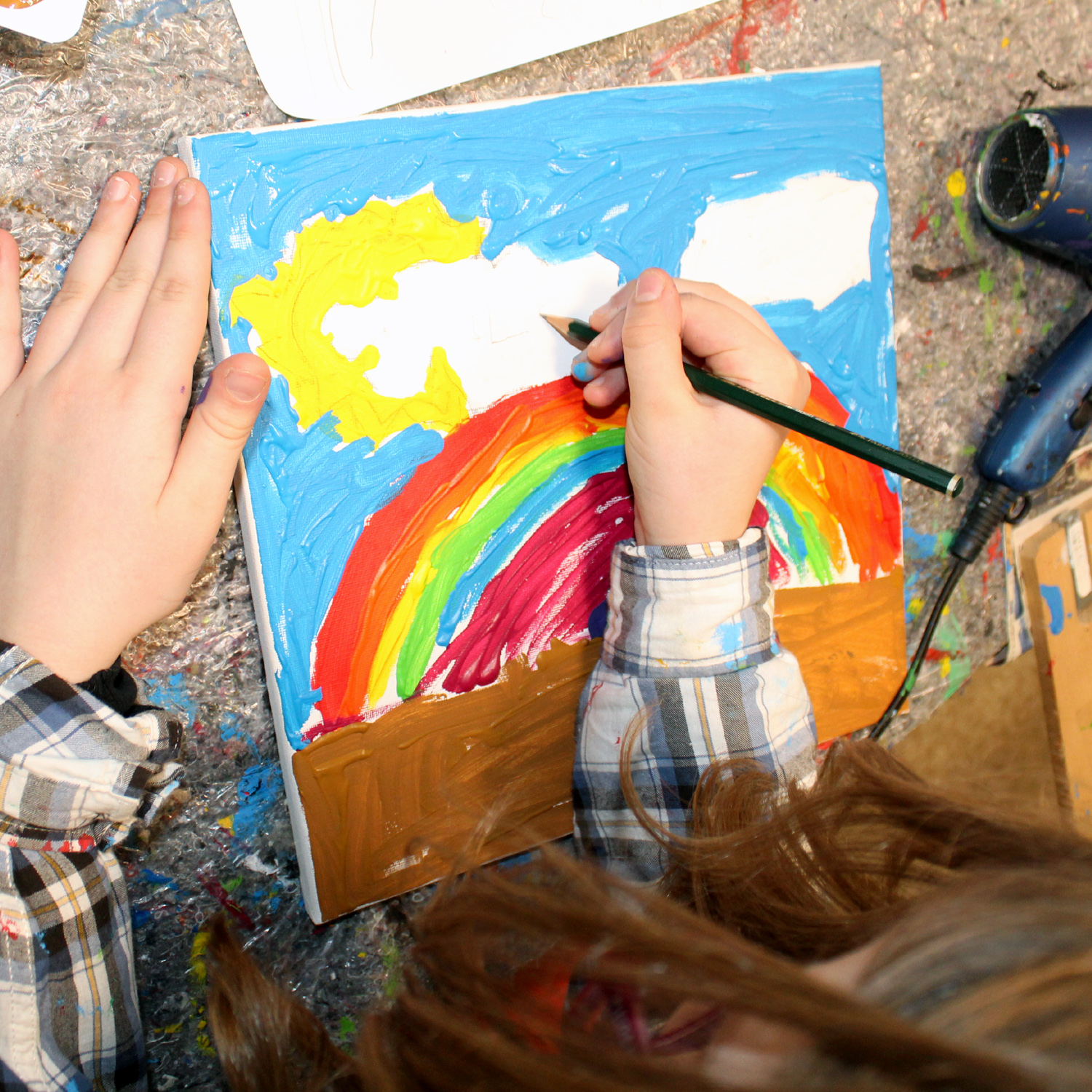 Kleine Kunstwerke aus der "Leinwandbilder-Werkstatt"