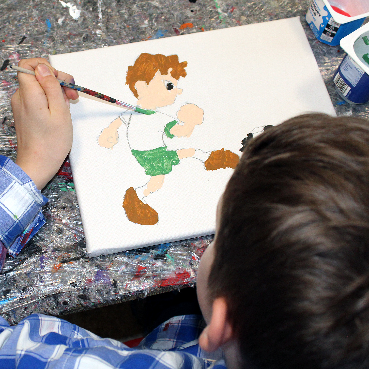 Kleine Kunstwerke aus der "Leinwandbilder-Werkstatt"