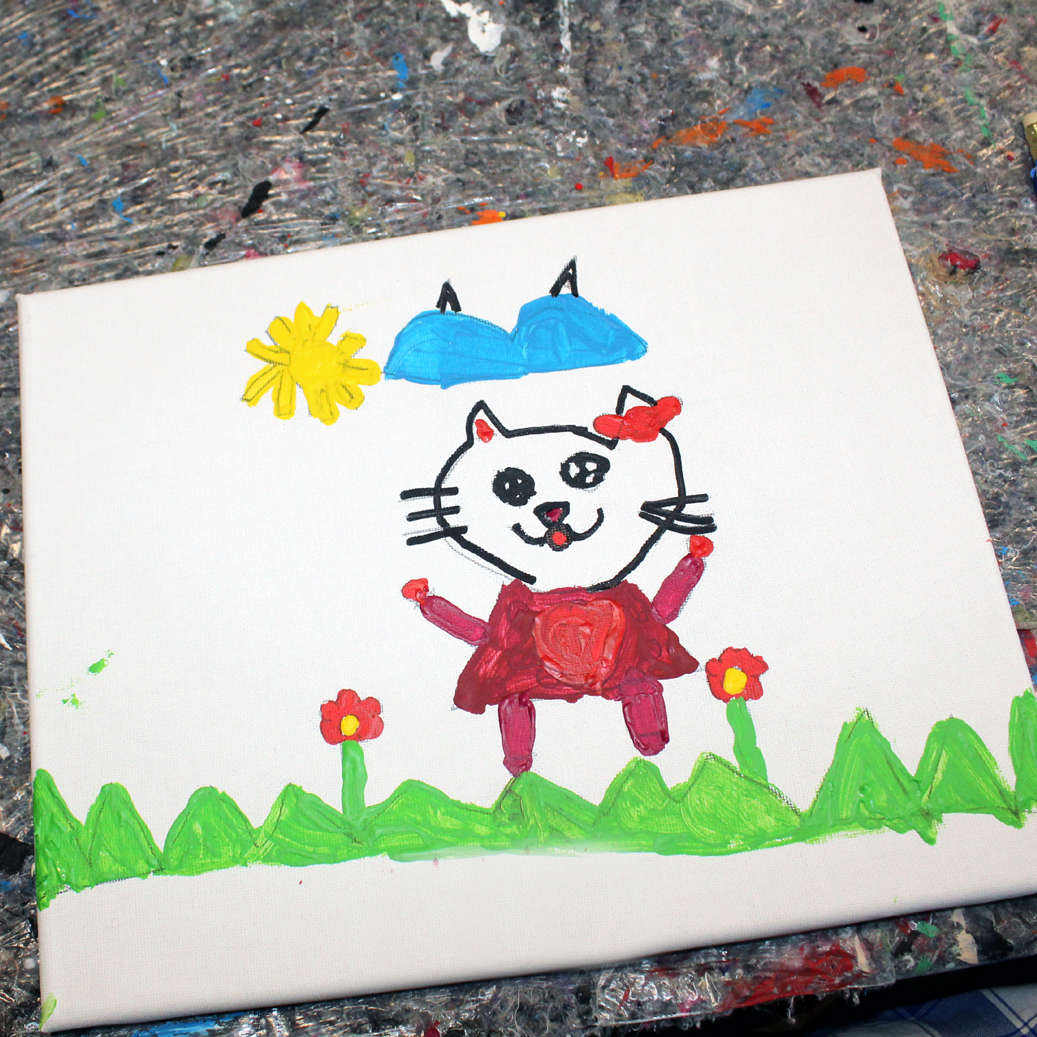 Kleine Kunstwerke aus der "Leinwandbilder-Werkstatt"