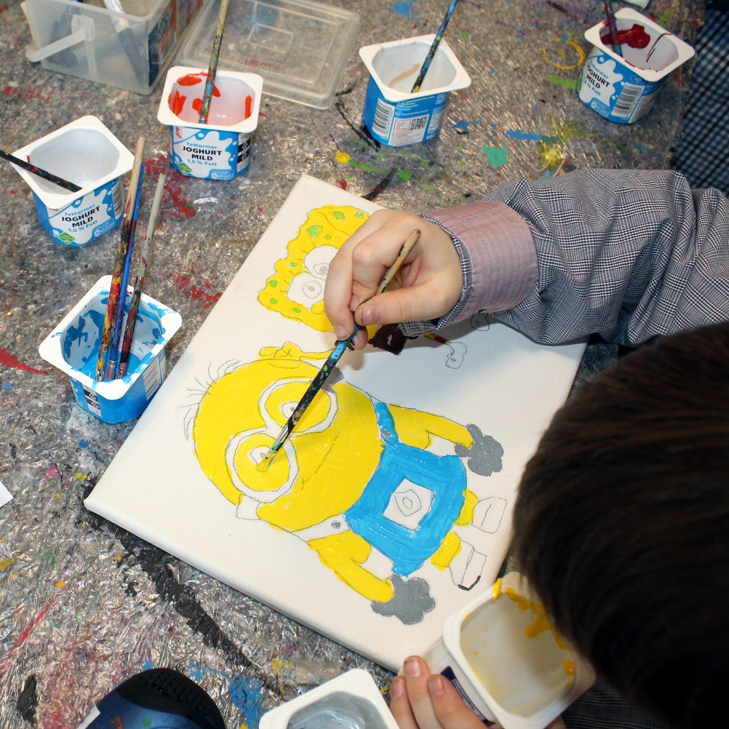 Kleine Kunstwerke aus der "Leinwandbilder-Werkstatt"