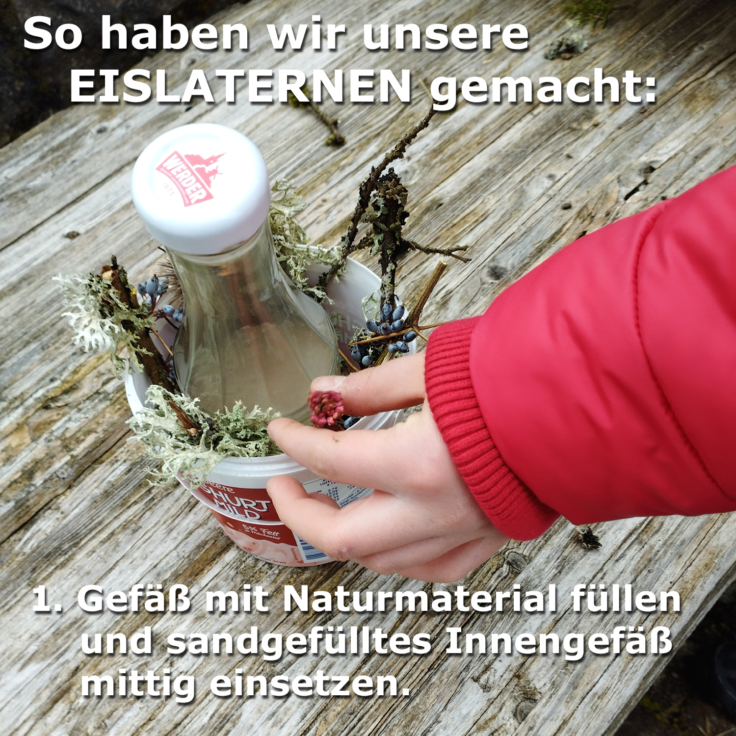 So machten wir die Eislaternen