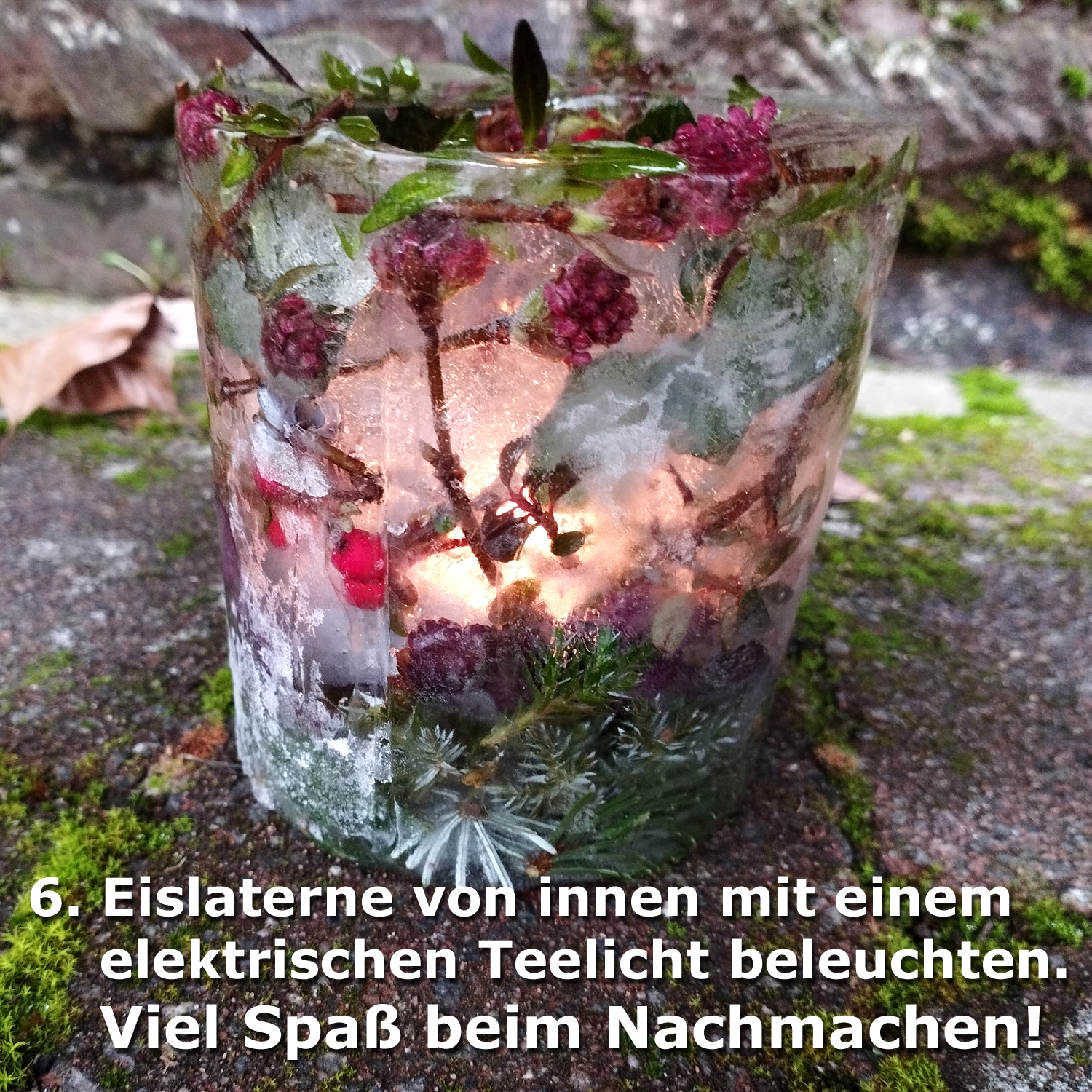 So machten wir die Eislaternen