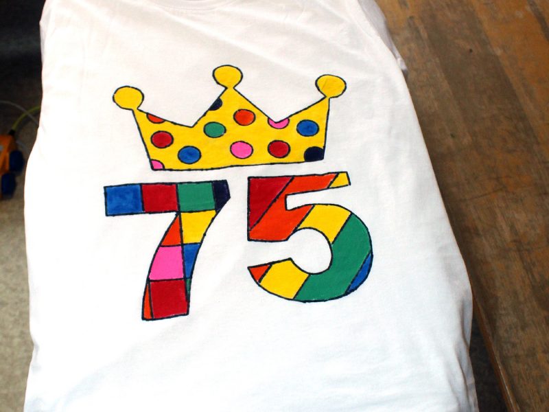 Wir gestalten T-Shirt zum 75. Klinge-Geburtstag