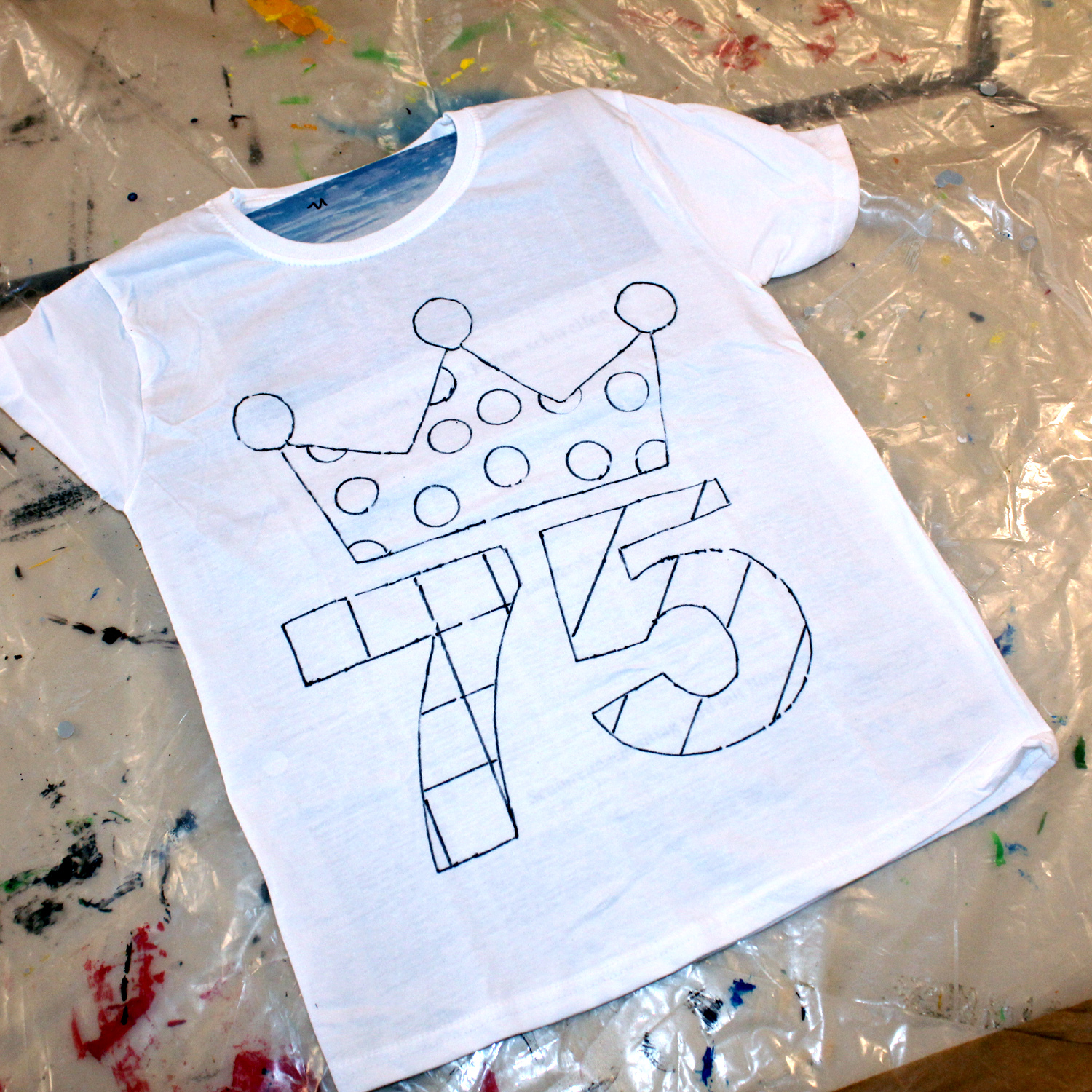 Wir gestalten T-Shirt zum 75. Klinge-Geburtstag