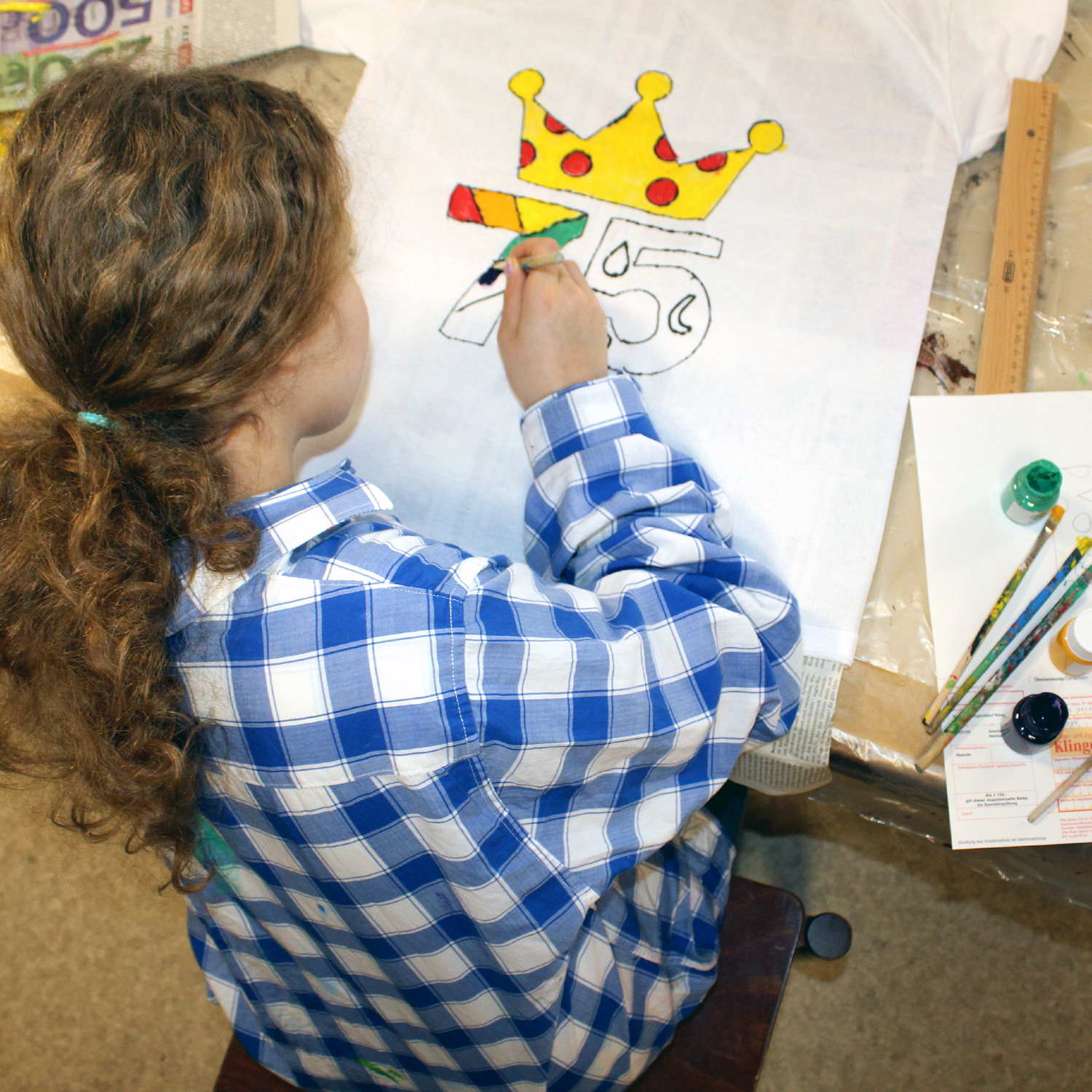 Wir gestalten T-Shirt zum 75. Klinge-Geburtstag