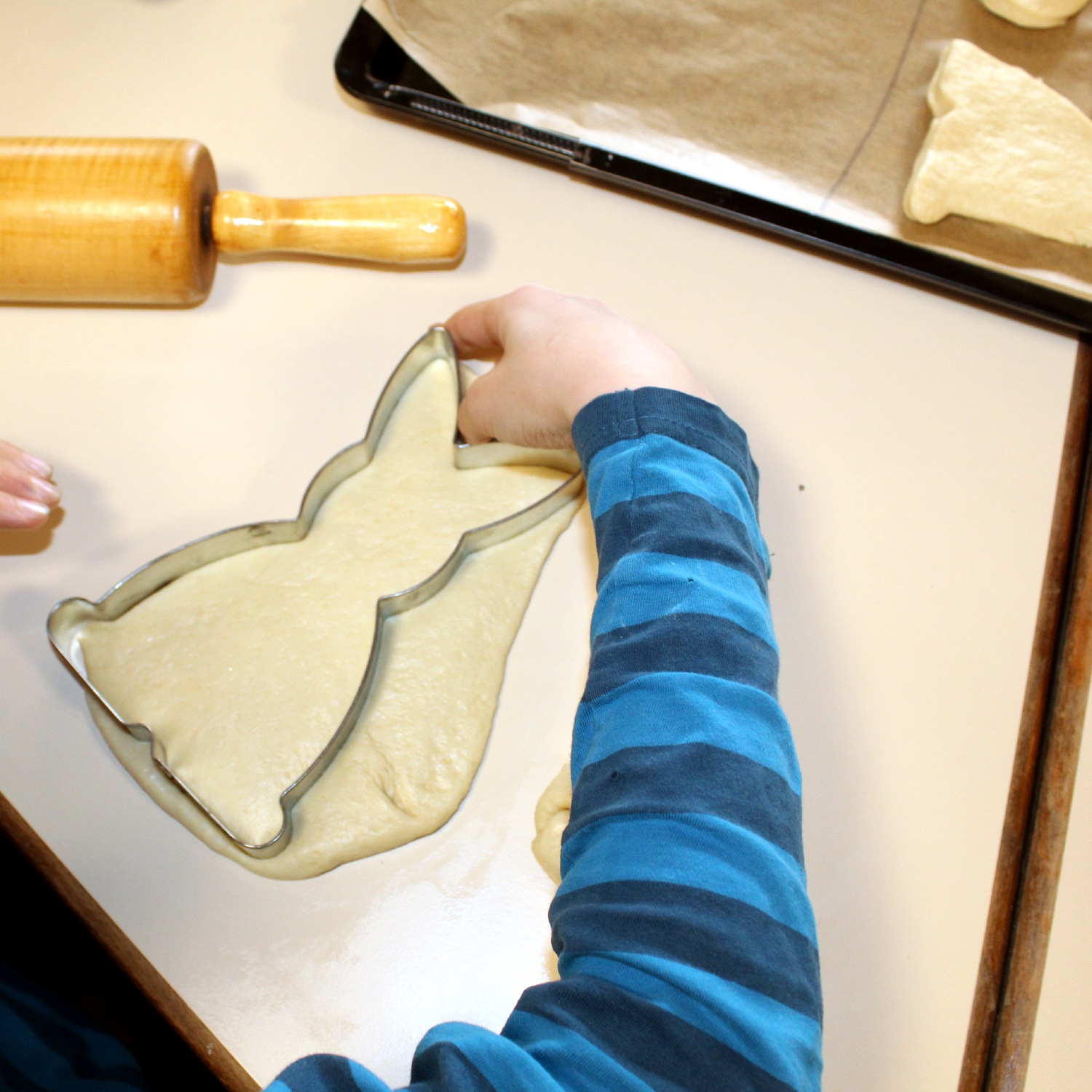 Wir backen Osterhasen und Eier