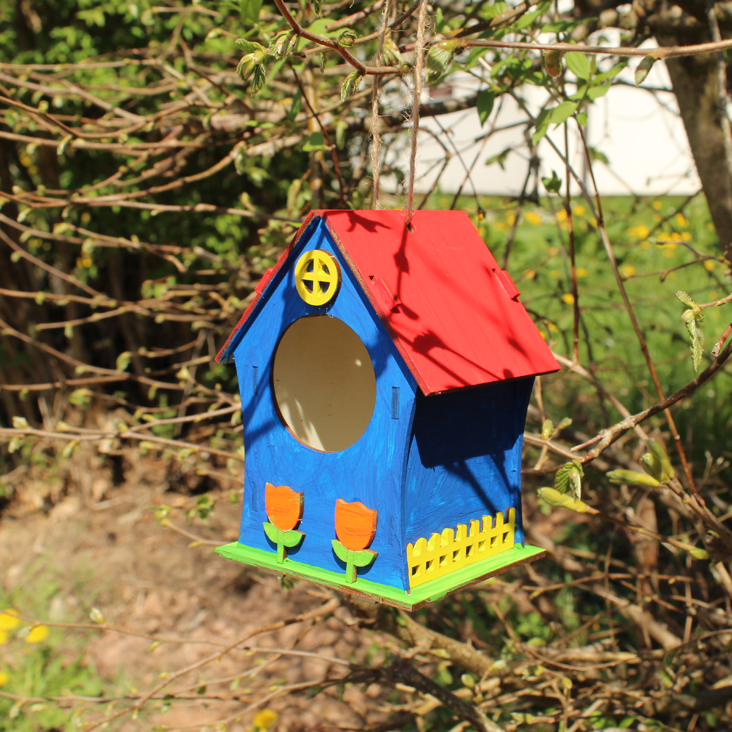 Unsere Vogelhaus-Werkstatt im Kindertreff