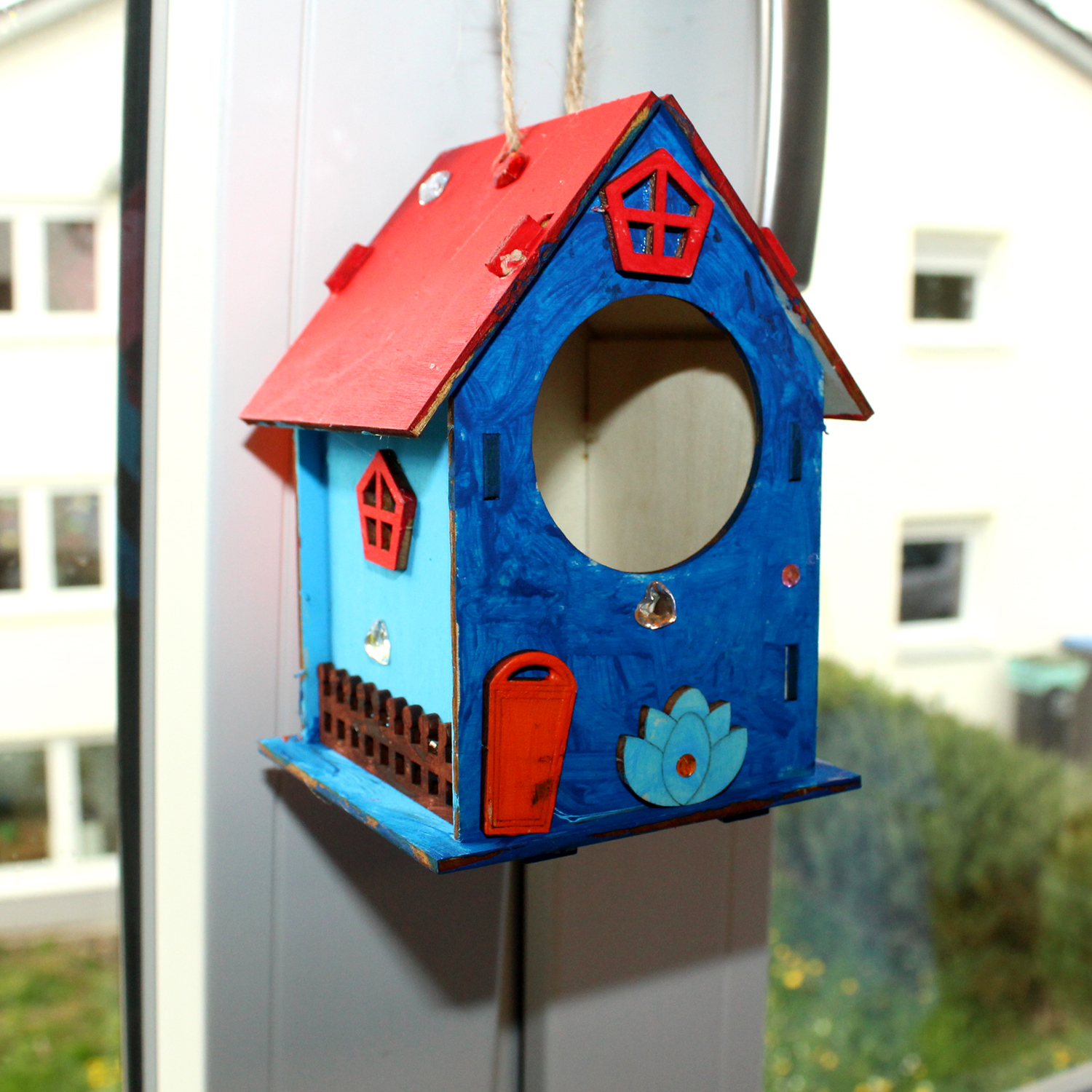 Unsere Vogelhaus-Werkstatt im Kindertreff