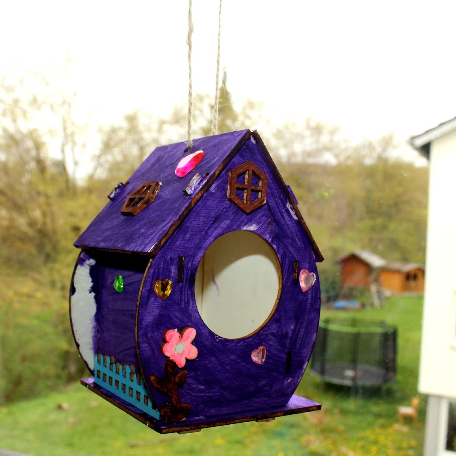 Unsere Vogelhaus-Werkstatt im Kindertreff
