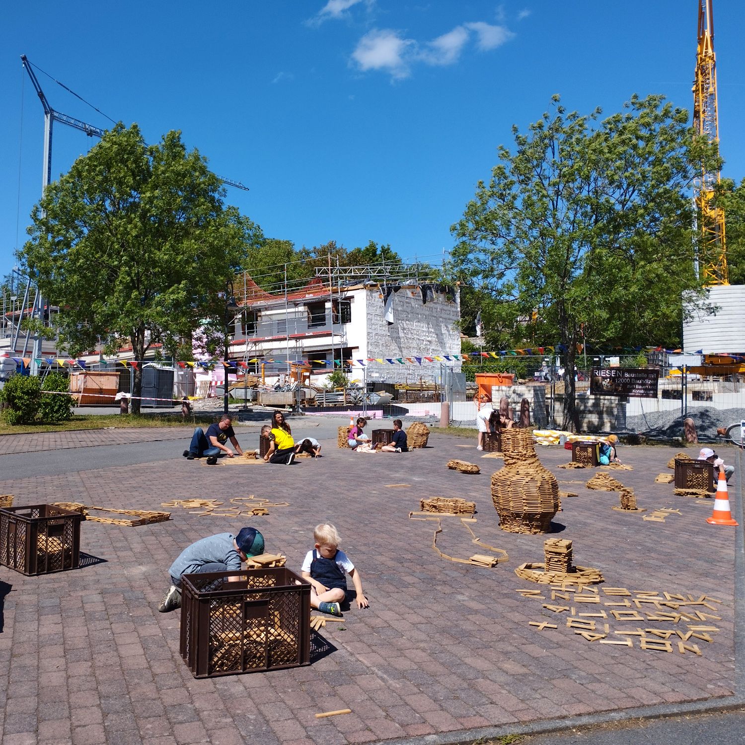 Kinder-Baustelle beim Budenrummel
