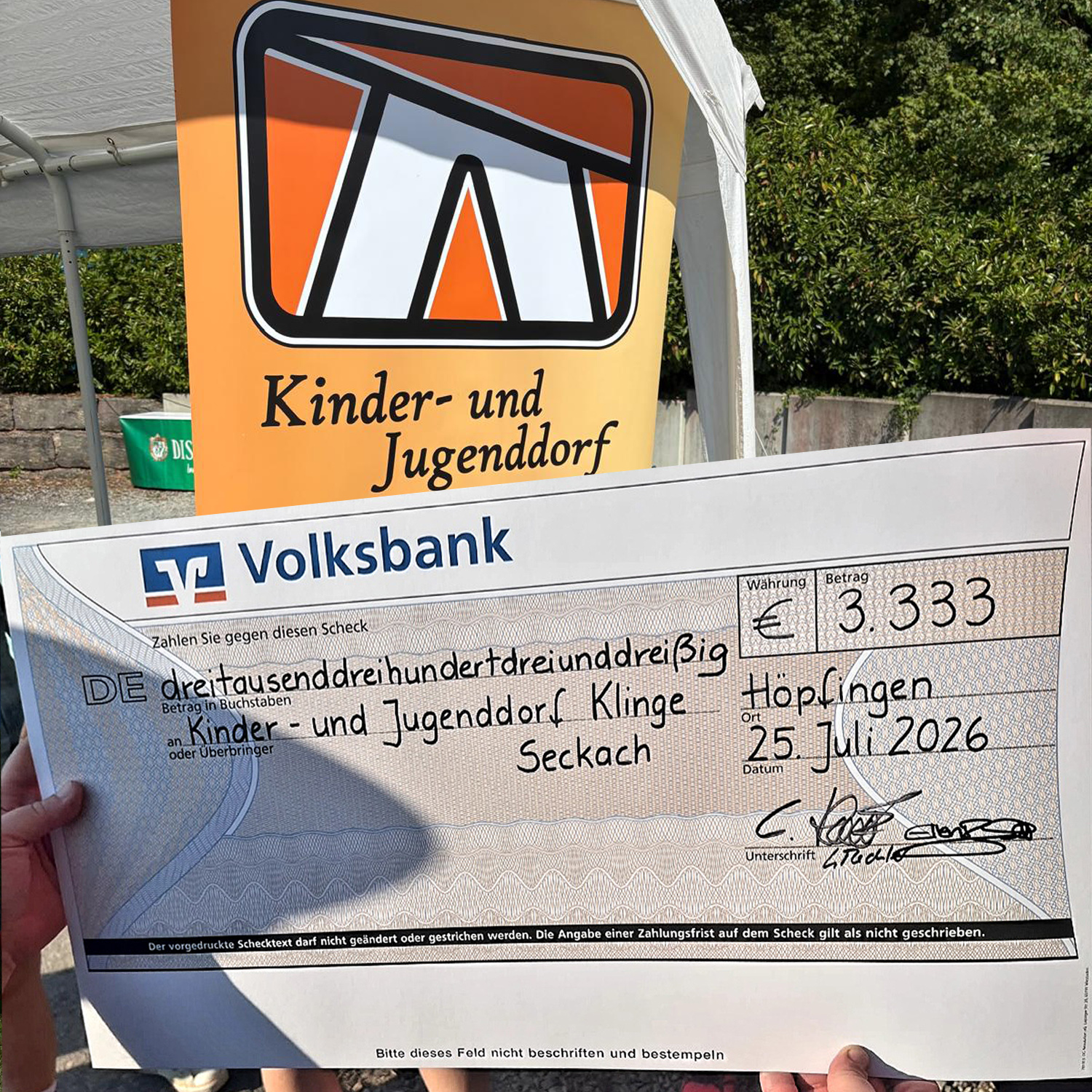 Spendenlauf in Höpfingen - Wir waren dabei