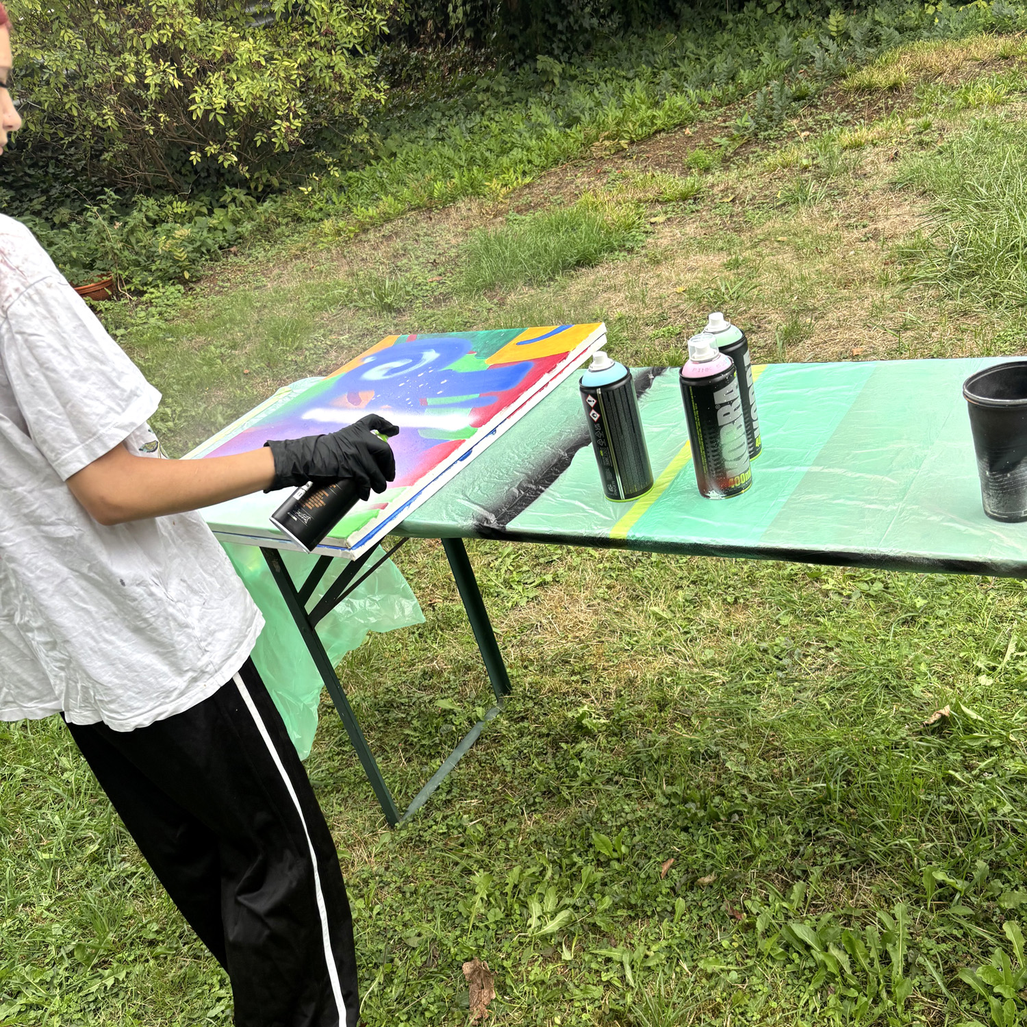 Grafitty-Projekt in der JWG Klingehaus in Heidelberg